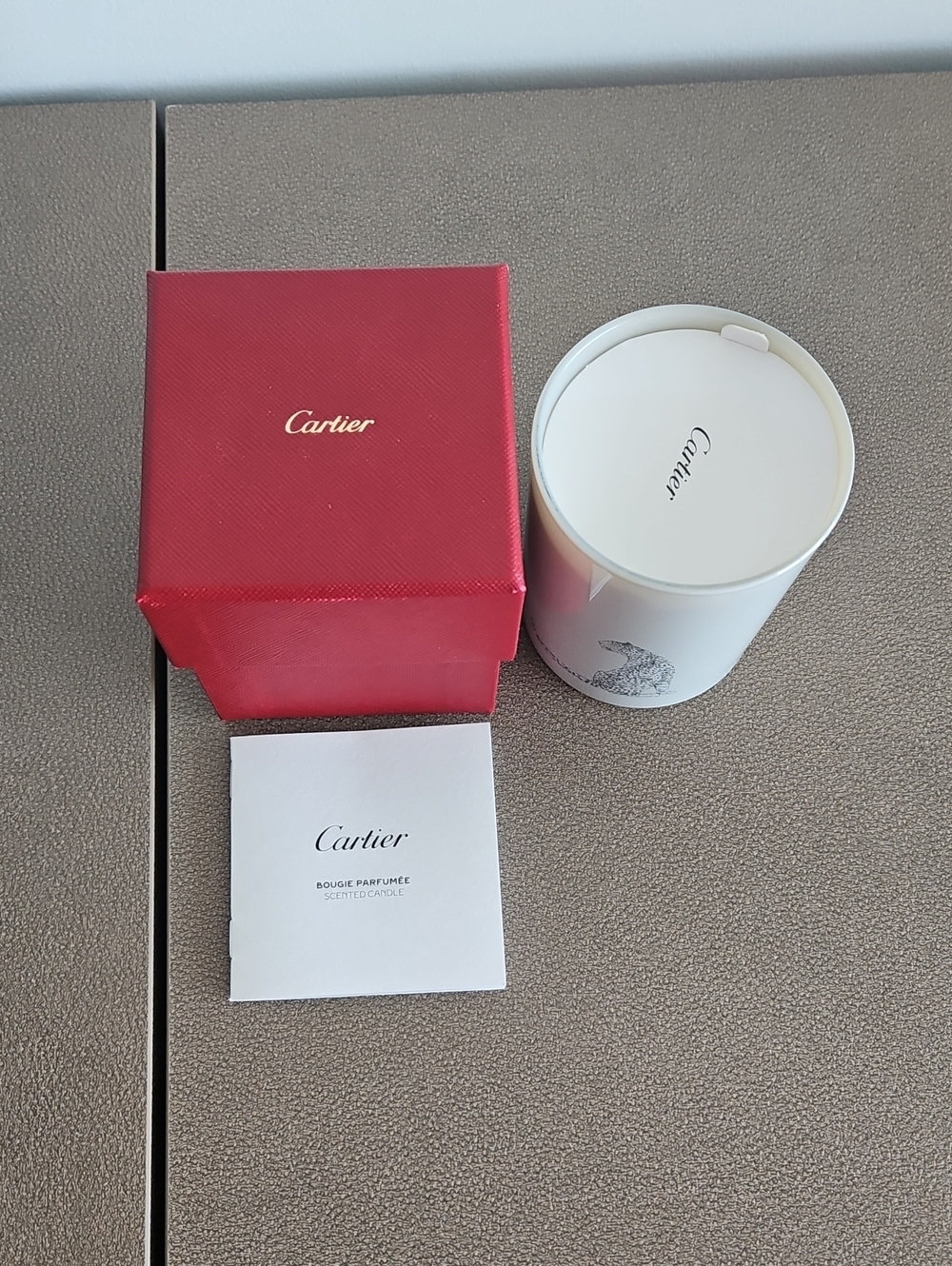 Cartier Candle Gift Set - Red and White
